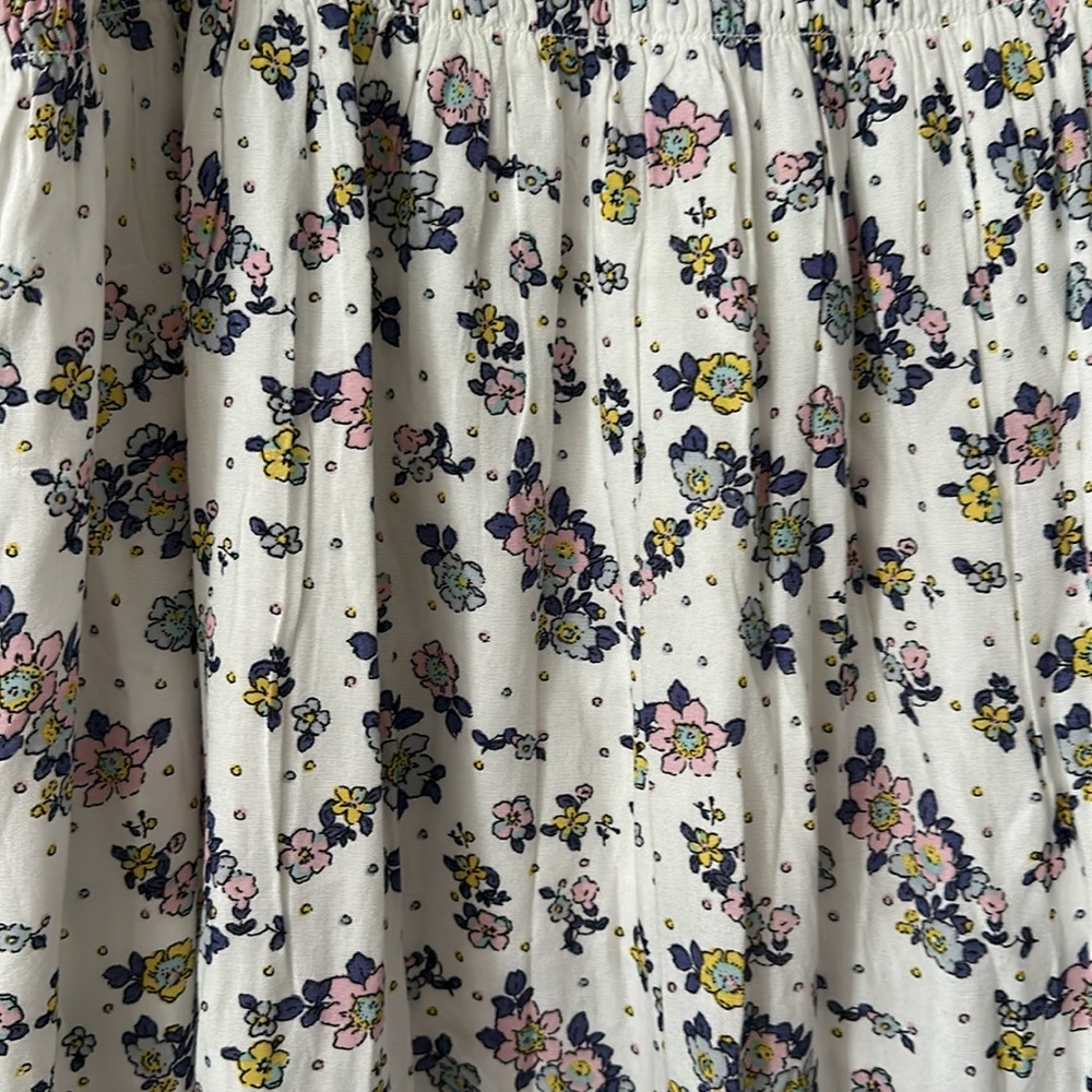 Free  People Women's Secret Garden Prarie Skirt Ivory Combo - Picture 5 of 7